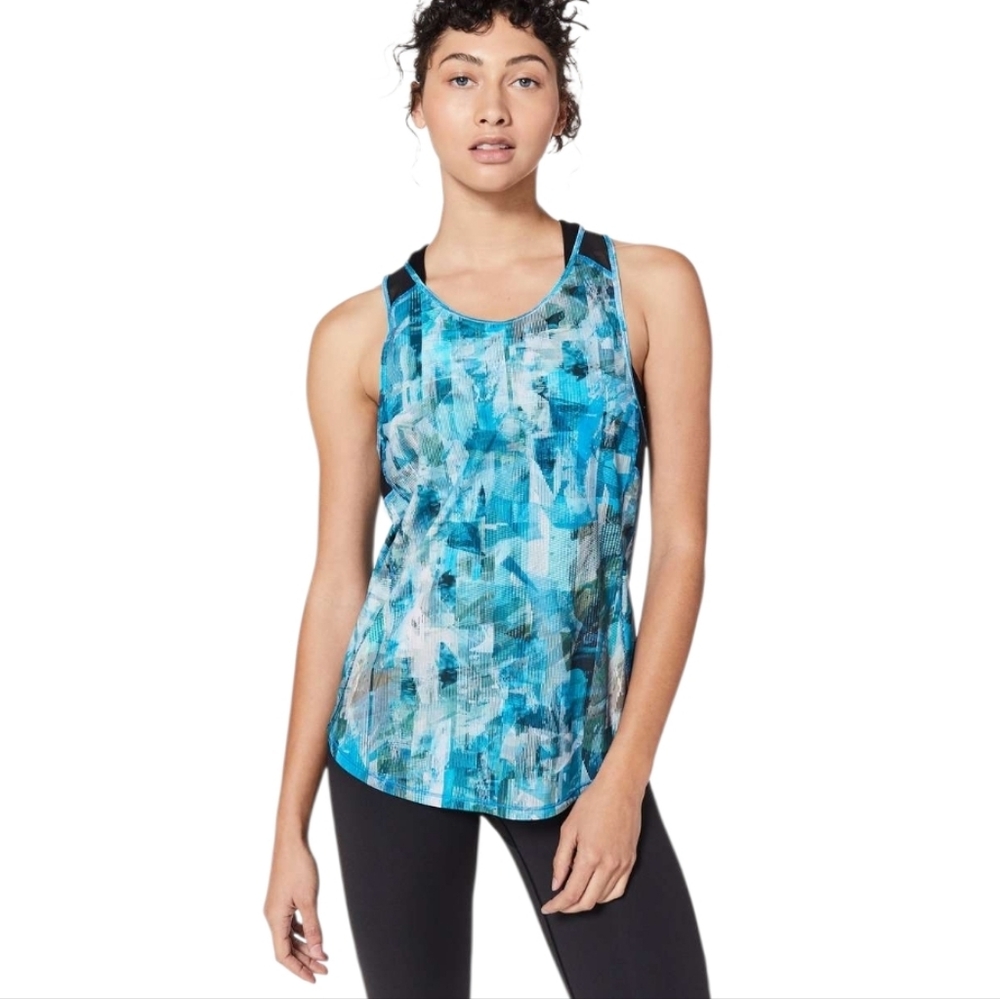 Lululemon Sculpt Tank II Sun Dazed Multi Blue